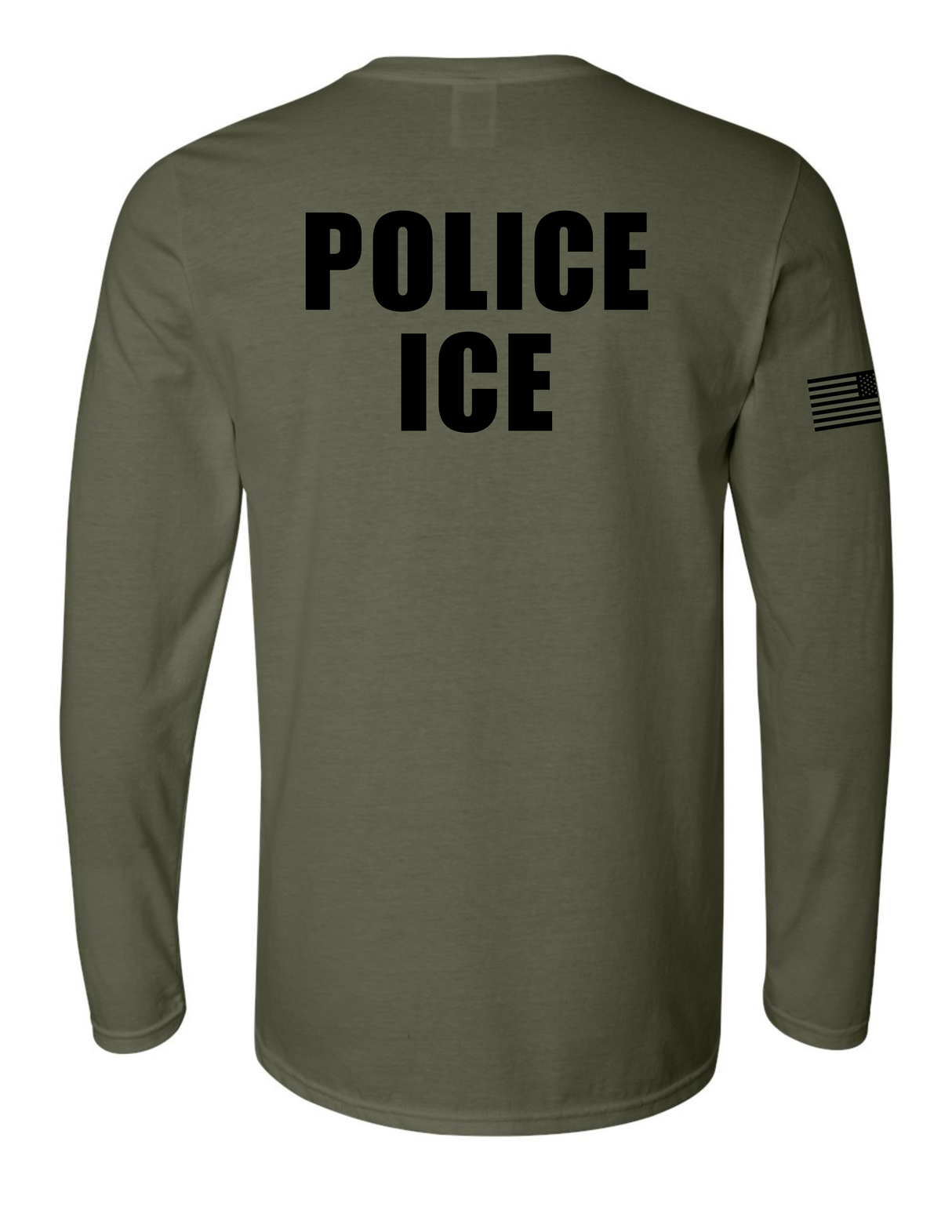 U.S. Immigration and Customs Enforcement (ICE) long sleeve drab1