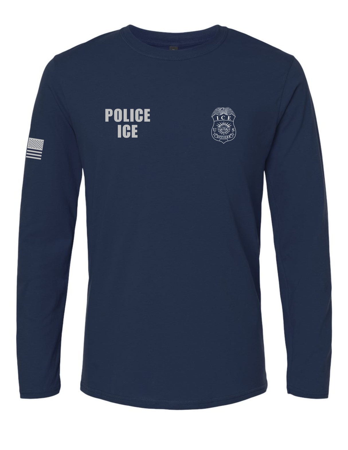 U.S. Immigration and Customs Enforcement (ICE) long sleeve navy