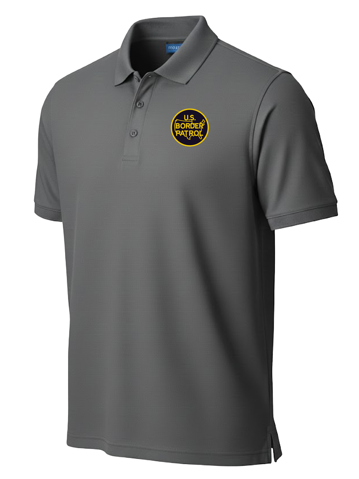 U.S. Customs and Border Patrol (USBP) Men's Polo Slate Gray government employee uniform shirt