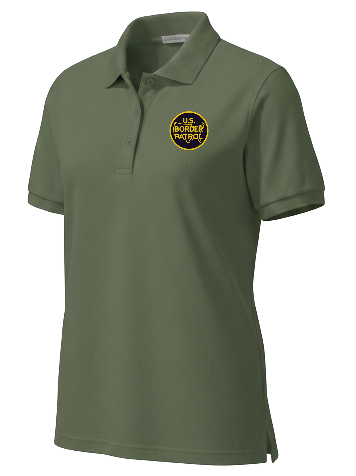U.S. Customs and Border Patrol (USBP) Women's Polo Drab Green government employee uniform shirt