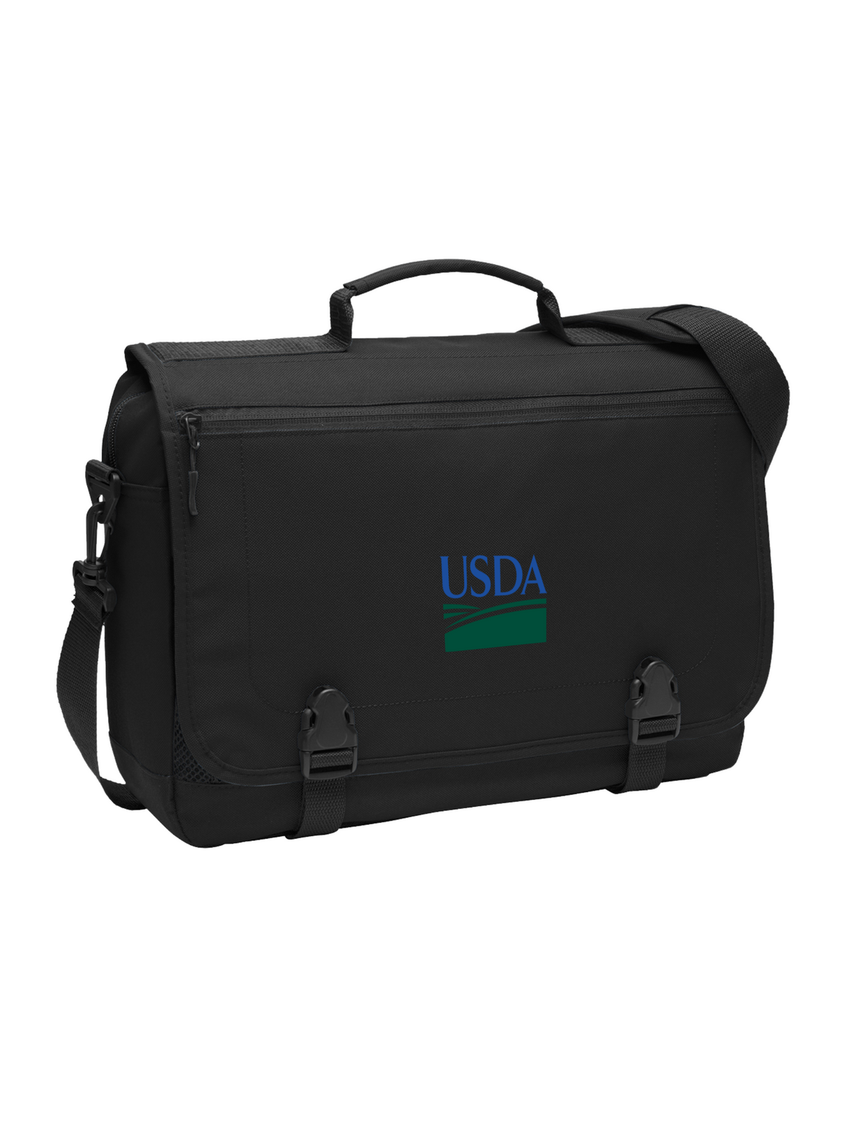 USDA-PortAuthority-LaptopBag-Front-Black