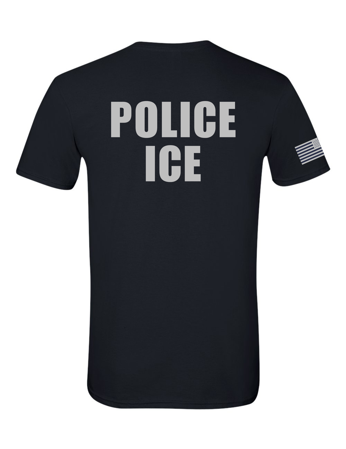 United States Immigration and Customs Enforcement ICE POLICE black