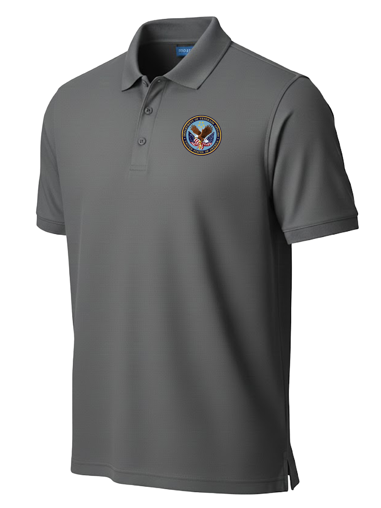 U.S. Department of Veteran Affairs (VA) Men's Polo Slate Gray government employee uniform shirt