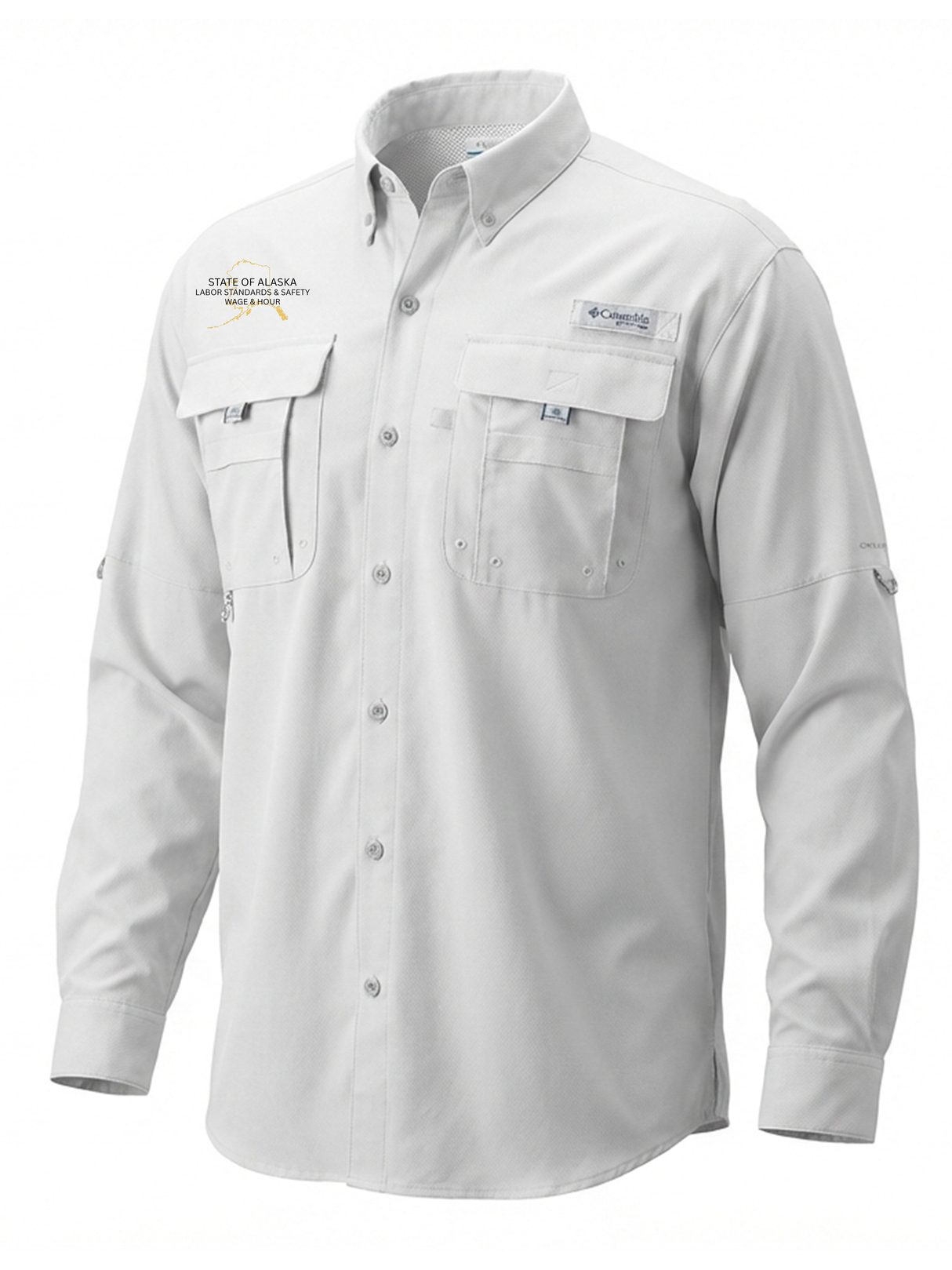 State of Alaska Department of Labor Men's Columbia Bahama™ II Button Up Long-Sleeve
