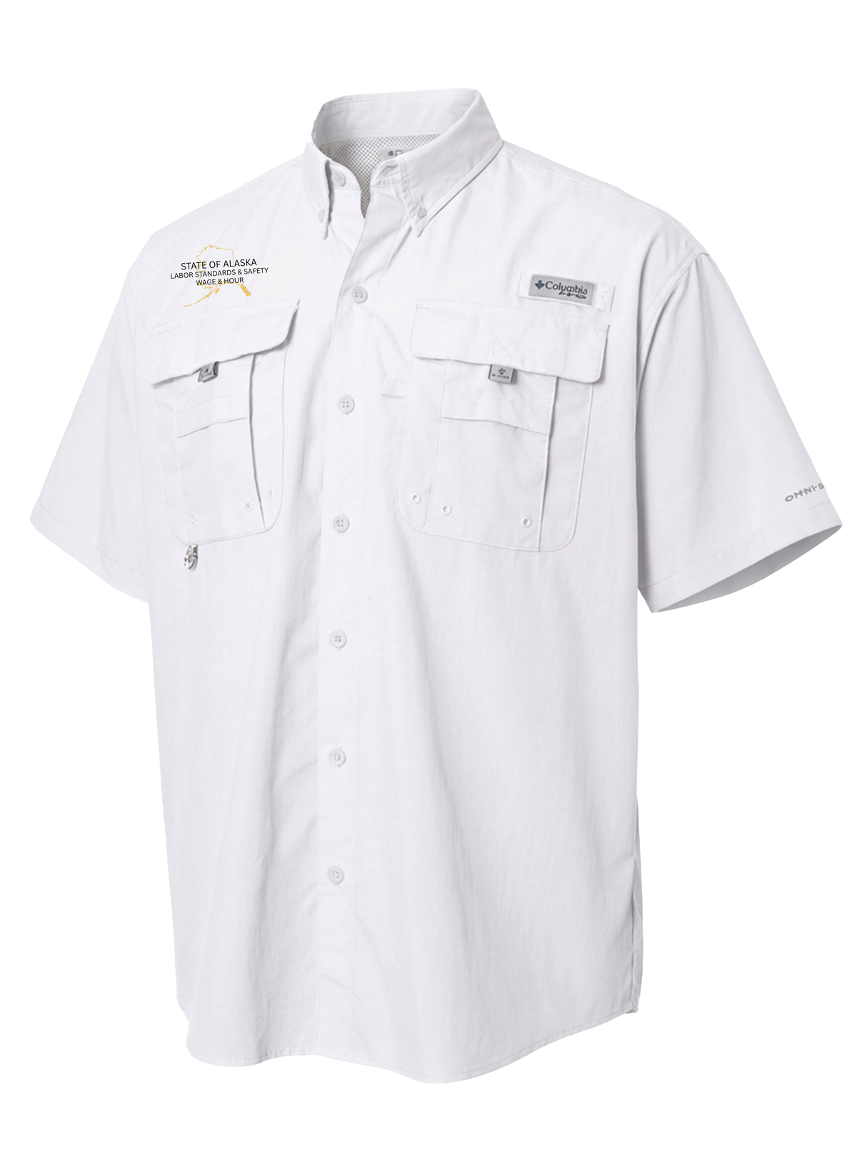 State of Alaska Department of Labor Men's Columbia Bahama™ II Button Up Short-Sleeve