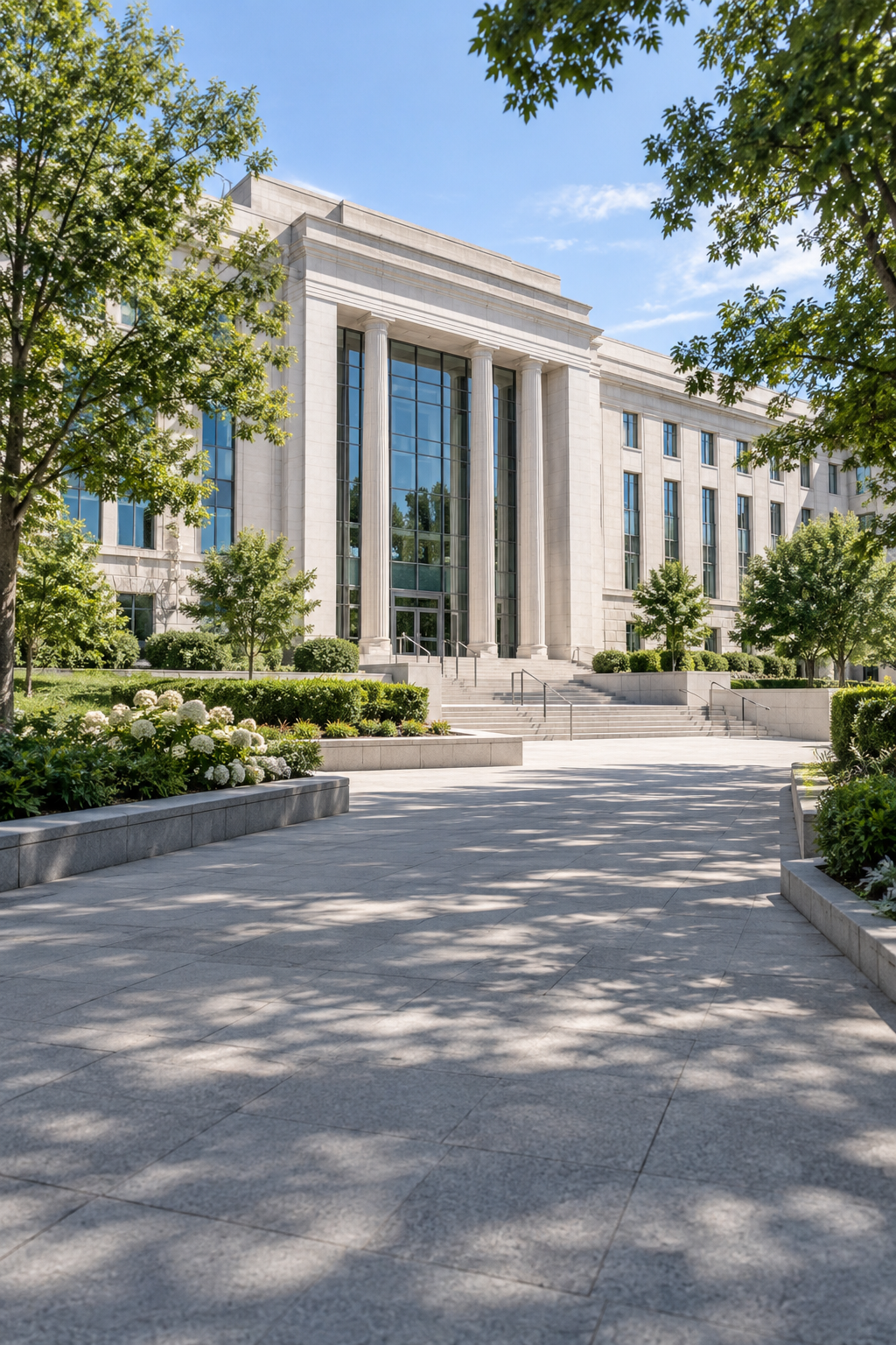 Civic campus — illustrative agency collection card background