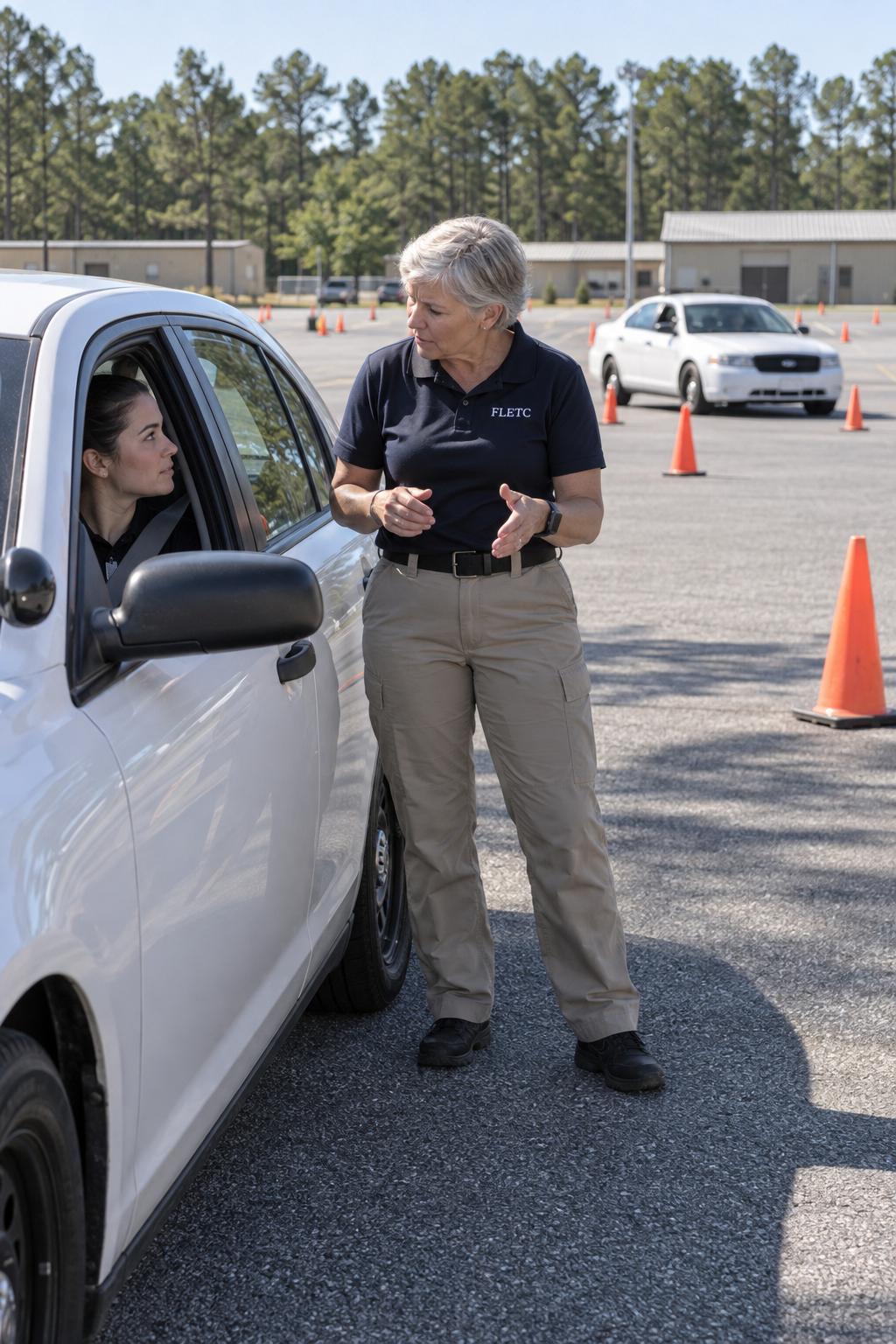 FLETC employees at work — generated illustrative agency card photograph