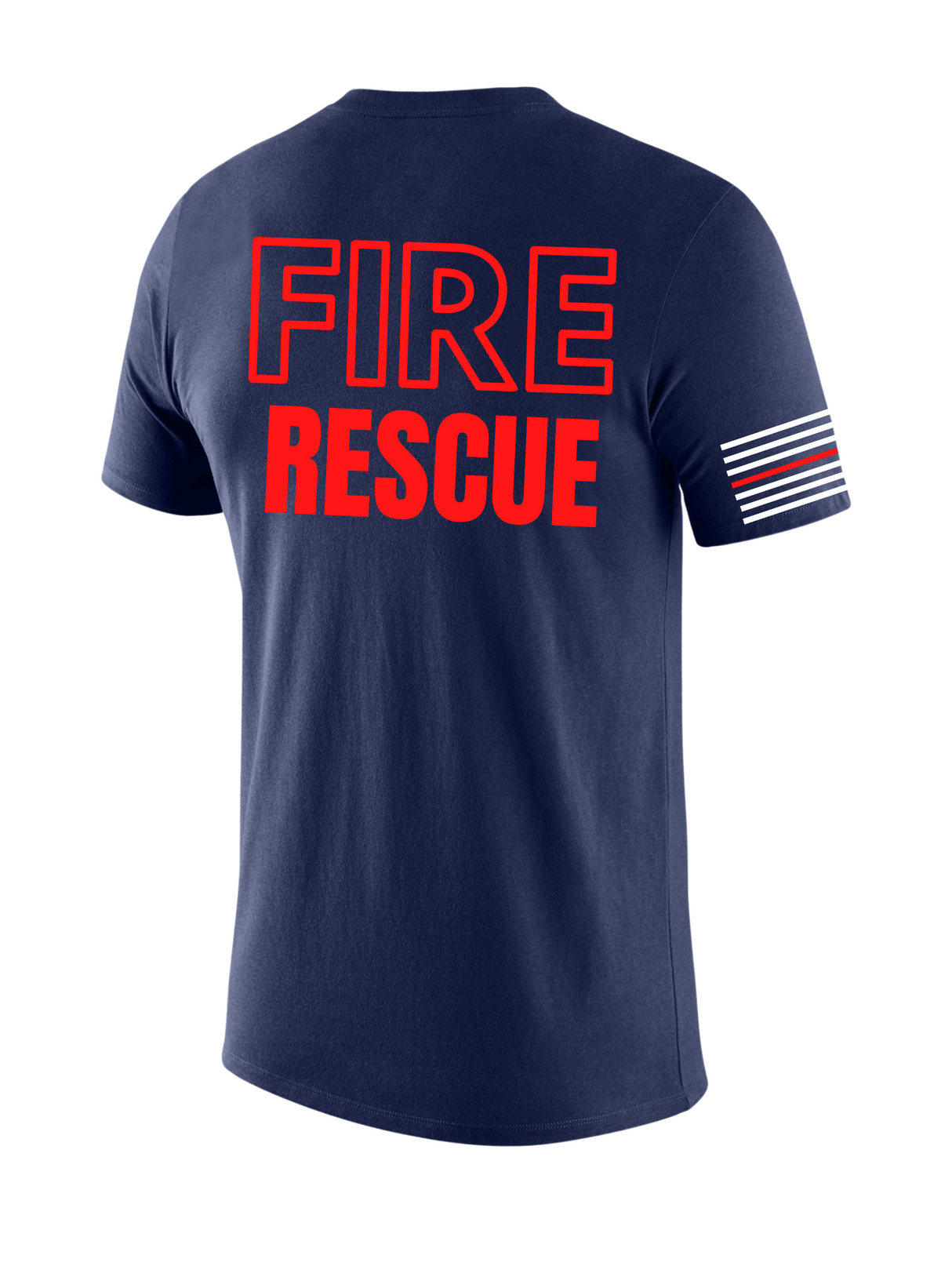 Navy Blue Fire Dept Men's Shirt - Short Sleeve - FEDS Apparel