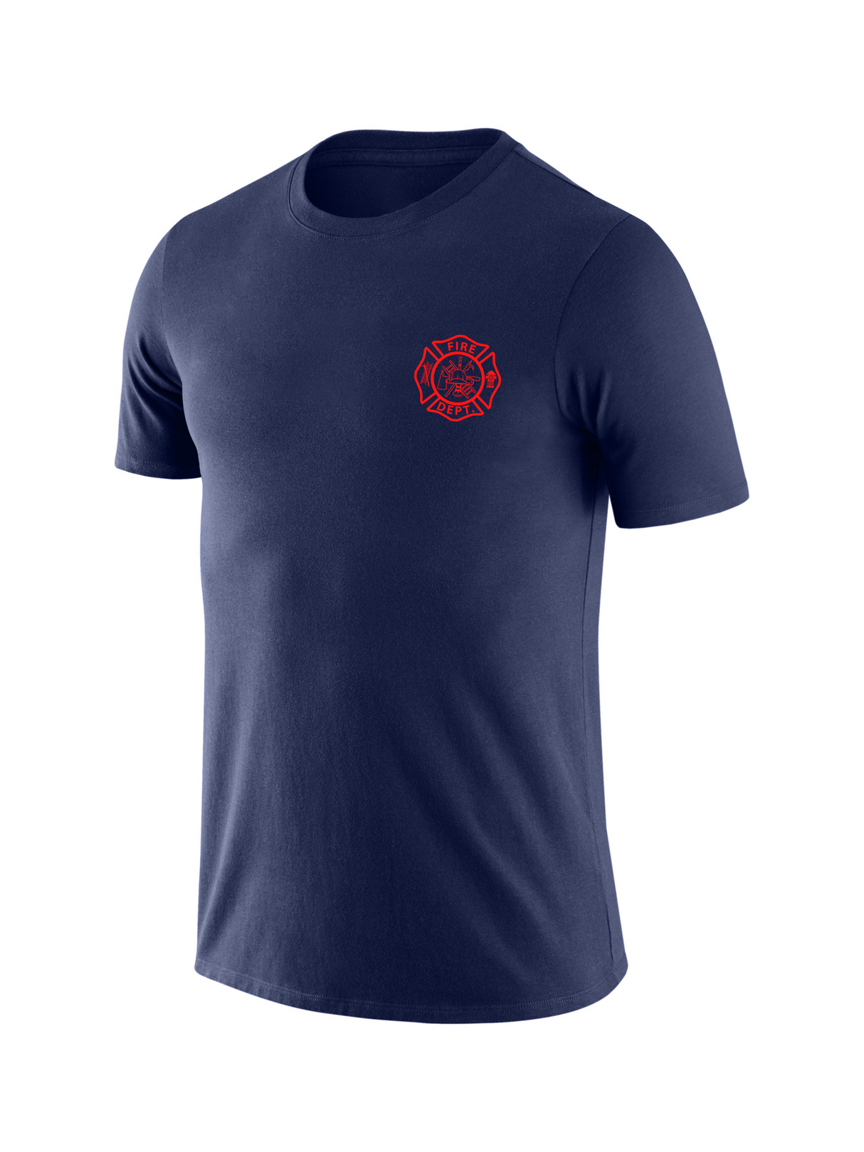 Navy Blue Fire Dept Men's Shirt - Short Sleeve - FEDS Apparel