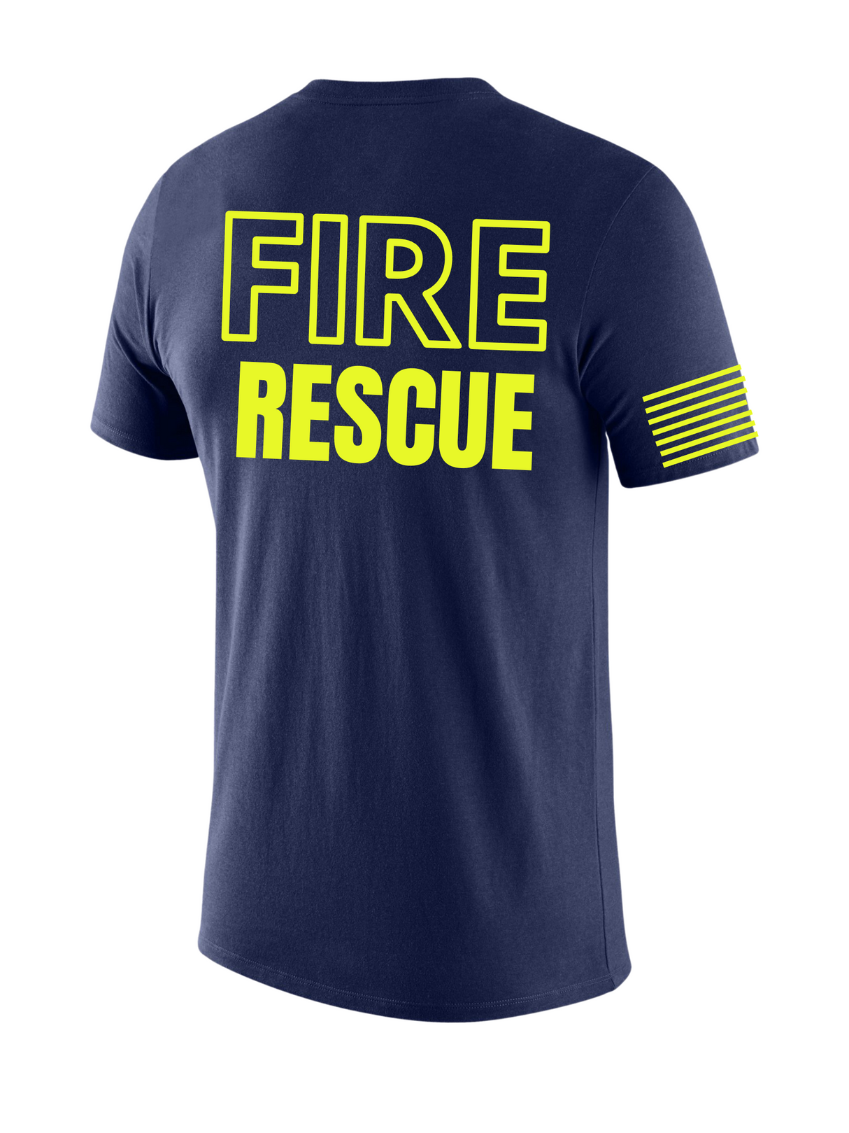 Navy Blue Fire Rescue Men's Shirt - Short Sleeve - FEDS Apparel