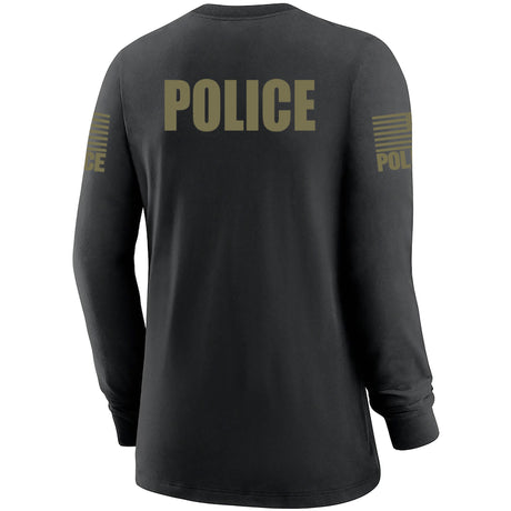 Black Police Women's Shirt - Long Sleeve - FEDS Apparel