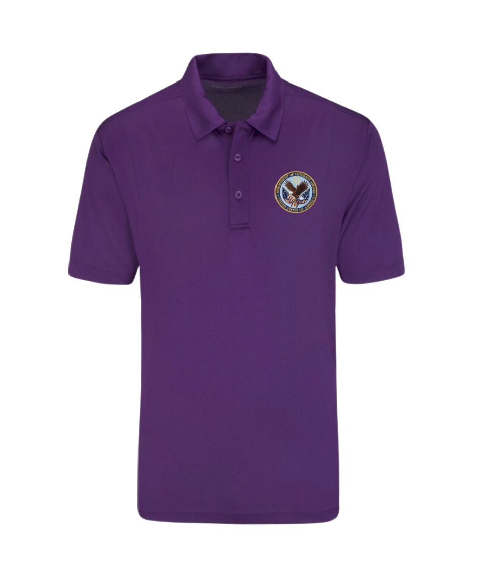 PURPLE Veterans Affairs Polo- Men's Short Sleeve