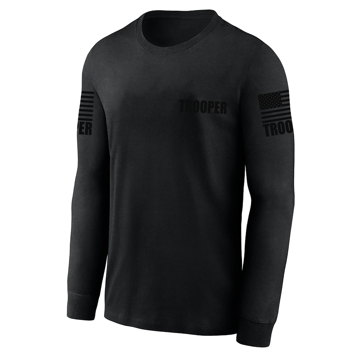 Black Trooper Men's Shirt - Long Sleeve - FEDS Apparel