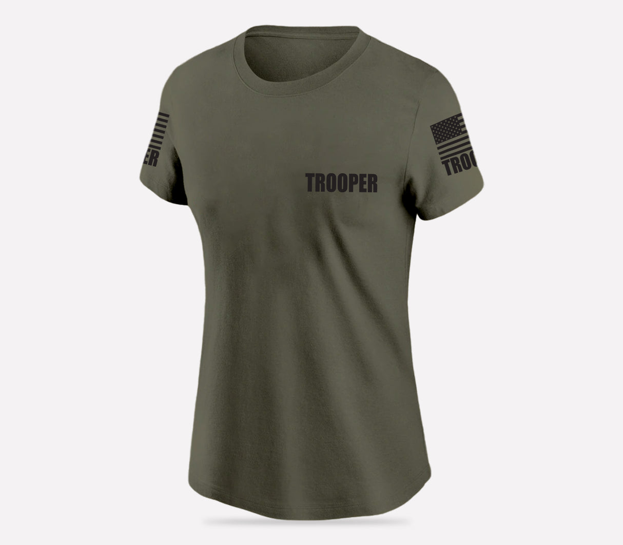 Drab Green Trooper Women's Shirt - Short Sleeve - FEDS Apparel