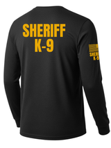Black Sheriff K-9 Men's Shirt - Long Sleeve (Golden Yellow)