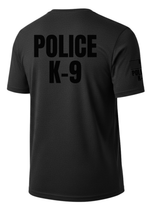 Black Police K-9 Men's Shirt - Short Sleeve (Black)