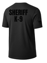 Black Sheriff K-9 Men's Shirt - Short Sleeve (Black)