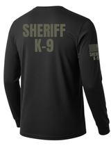 Black Sheriff K-9 Men's Shirt - Long Sleeve (Green)