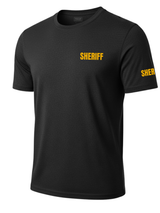 Black Sheriff Men's Shirt - Short Sleeve (Golden Yellow)
