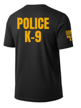 Black Police K-9 Men's Shirt - Short Sleeve (Golden Yellow)