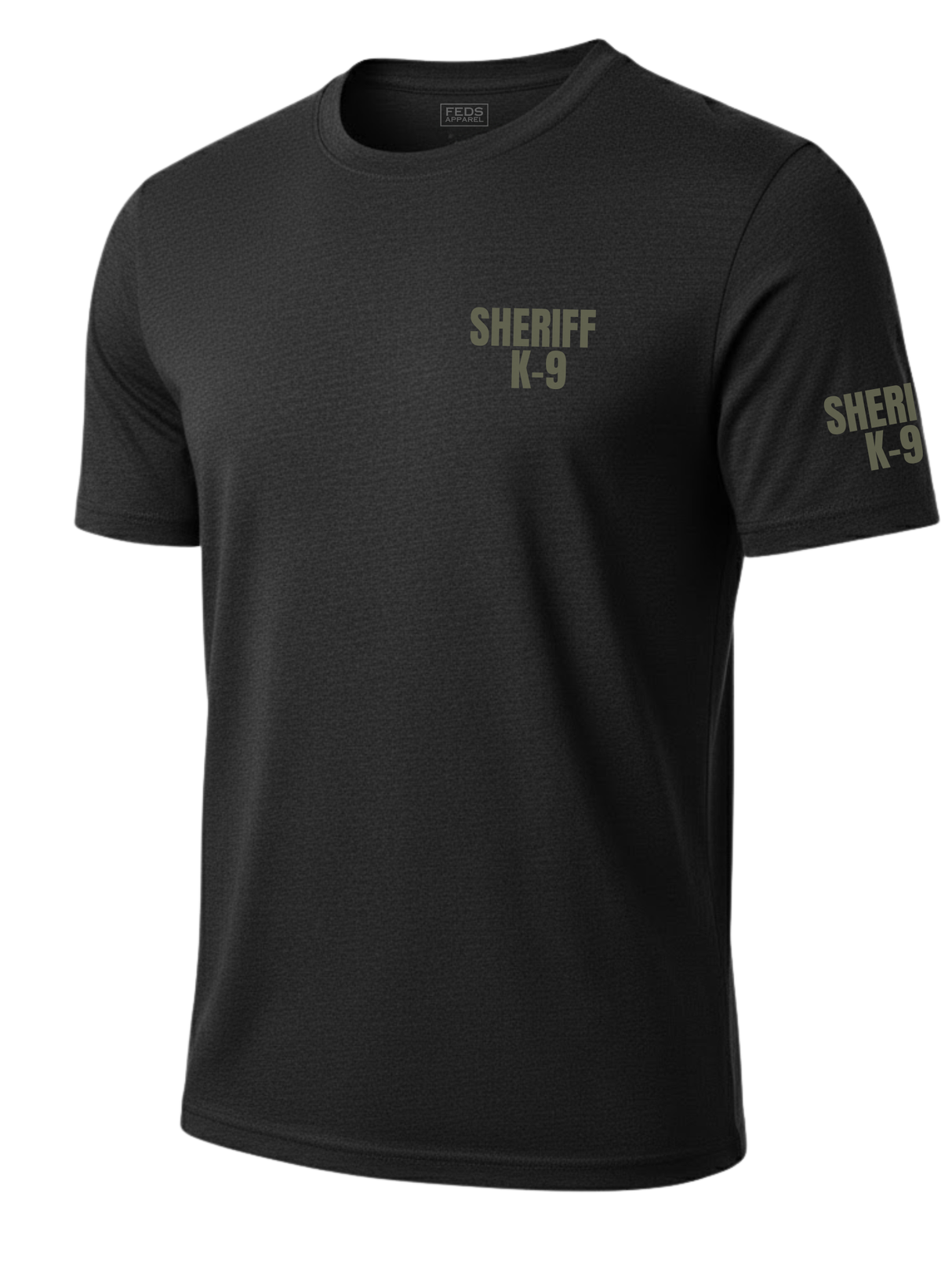 Black Sheriff K-9 Men's Shirt - Short Sleeve (Green)