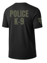 Black Police K-9 Men's Shirt - Short Sleeve (Green)