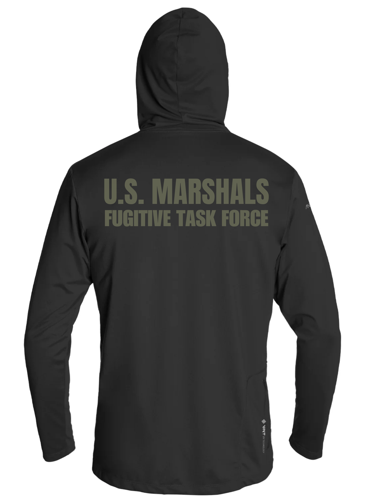 Black US Marshals Service USMS Fugitive Task Force TLF Pluma Knit Hoodie