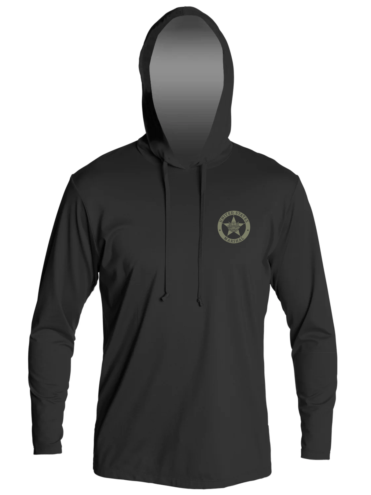 Black US Marshals Service USMS Fugitive Task Force TLF Pluma Knit Hoodie