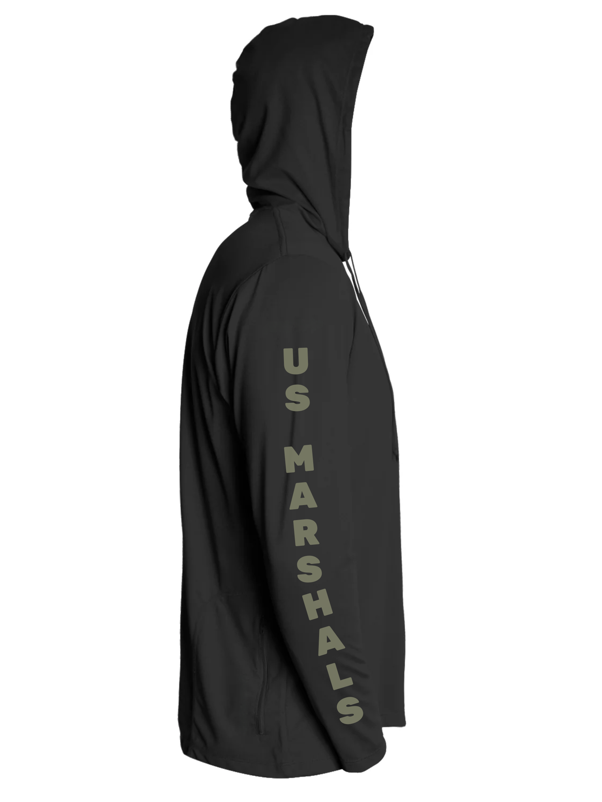 Black US Marshals Service USMS Fugitive Task Force TLF Pluma Knit Hoodie