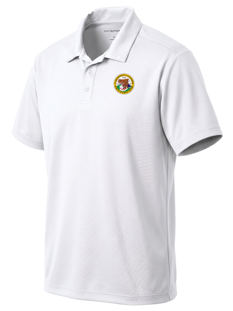 Bureau of Indian Affairs (BIA) Men's Dri Fit Polo  White government employee uniform shirt
