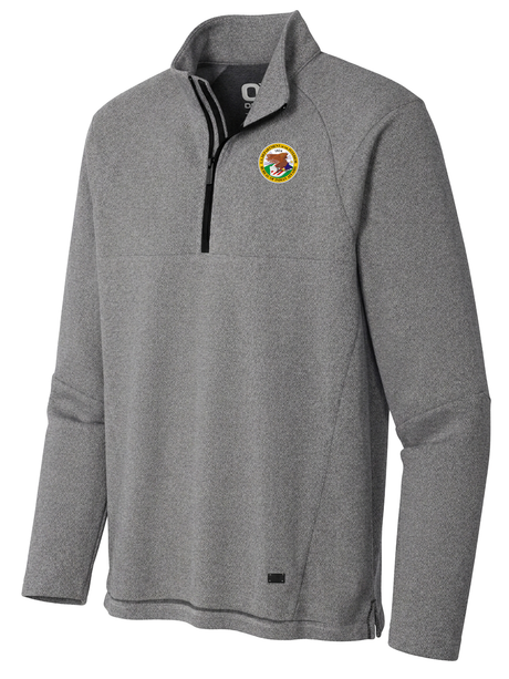 Bureau of Indian Affairs (BIA) Men's Transition Quarter Zip  Light Gray government employee uniform shirt