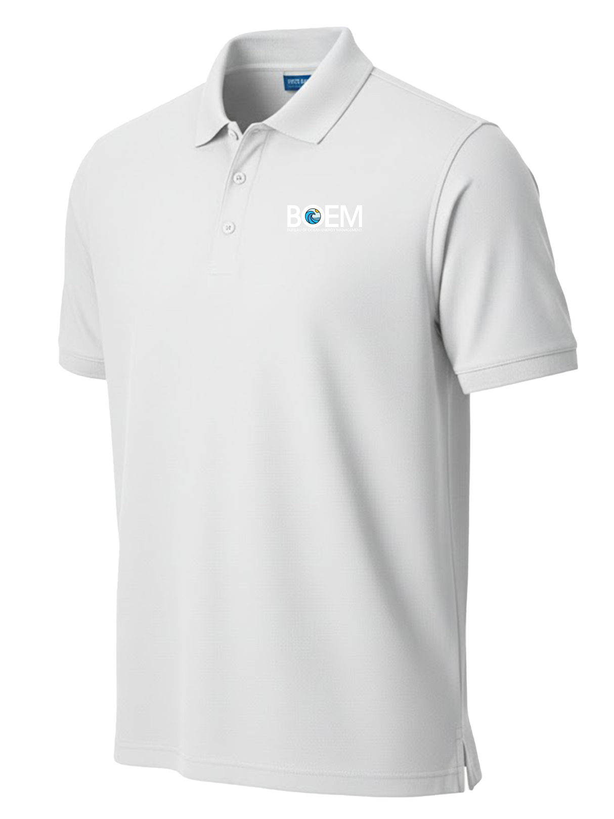 Bureau of Ocean Energy Management (BOEM) Men's Polo  White government employee uniform shirt