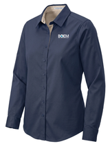 Bureau of Ocean Energy Management (BOEM) Women's Button Up  Navy Blue government employee uniform shirt