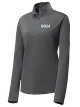 Bureau of Ocean Energy Management (BOEM) Women's Lightweight Dri Fit 1/4 Zip  Slate Gray government employee uniform shirt