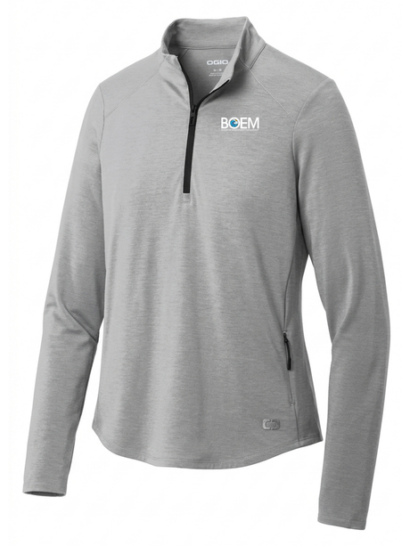 Bureau of Ocean Energy Management (BOEM) Women's Motion 1/4 Zip  Light Gray government employee uniform shirt