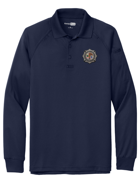 BOP Men's Tactical Long Sleeve Polo