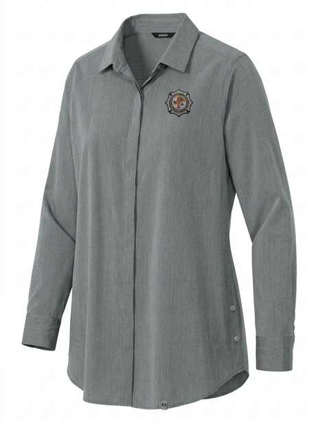 Federal Bureau of Prisons (BOP) Women's Commuter Shirt  Slate Gray government employee uniform shirt