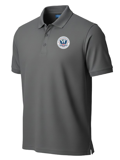 U.S. Customs and Border Protection (CBP) Men's Polo  Slate Gray government employee uniform shirt
