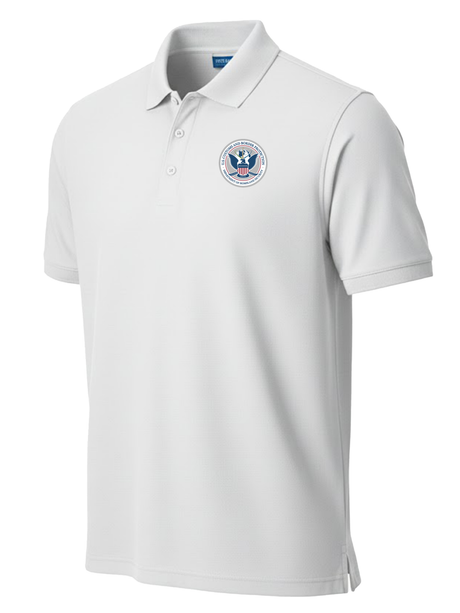U.S. Customs and Border Protection (CBP) Men's Polo  White government employee uniform shirt
