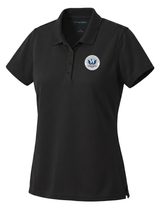 U.S. Customs and Border Protection (CBP) Women's Dri Fit Polo  Black government employee uniform shirt