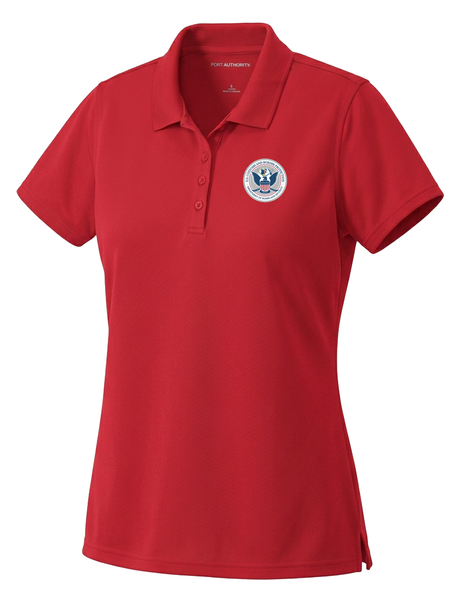 U.S. Customs and Border Protection (CBP) Women's Dri Fit Polo  Red government employee uniform shirt