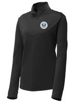 U.S. Customs and Border Protection (CBP) Women's Lightweight Dri Fit 1/4 Zip  Black government employee uniform shirt