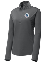 U.S. Customs and Border Protection (CBP) Women's Lightweight Dri Fit 1/4 Zip  Slate Gray government employee uniform shirt