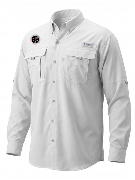Countering Weapons of Mass Destruction Office (CWMD) Men's Columbia Bahama™ II Button Up Long-Sleeve White government employee uniform shirt
