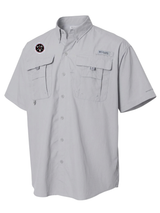 Countering Weapons of Mass Destruction Office (CWMD) Men's Columbia Bahama™ II Button Up Short Sleeve Cool Grey government employee uniform shirt