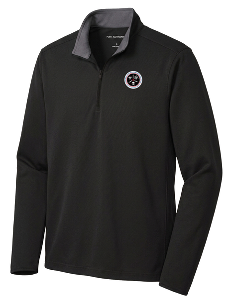 Countering Weapons of Mass Destruction Office (CWMD) Men's Dri Fit 1/4 Zip Black government employee uniform shirt