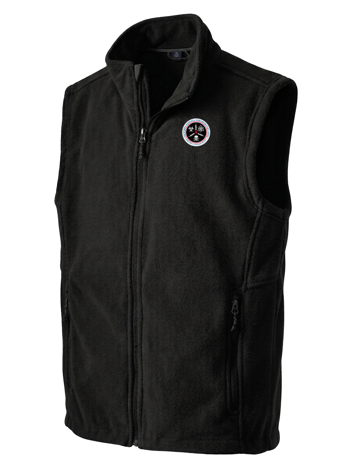 Countering Weapons of Mass Destruction Office (CWMD)  Men's Fleece Vest Black government employee uniform shirt