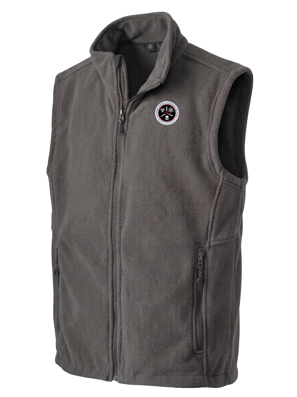 Countering Weapons of Mass Destruction Office (CWMD)  Men's Fleece Vest Slate Gray government employee uniform shirt