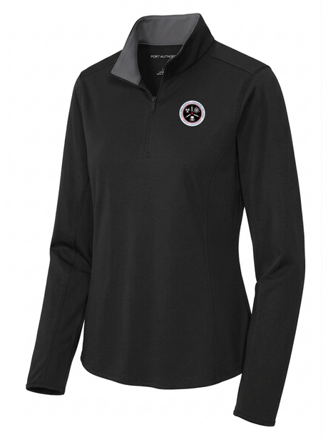 Countering Weapons of Mass Destruction Office (CWMD) Women's Dri Fit 1/4 Zip Black government employee uniform shirt