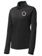 Countering Weapons of Mass Destruction Office (CWMD) Women's Lightweight Dri Fit 1/4 Zip Black government employee uniform shirt